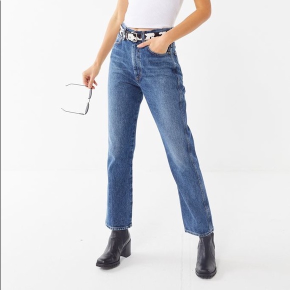 Agolde Denim - Agolde Pinch Waist kick flew in Placebo size 25